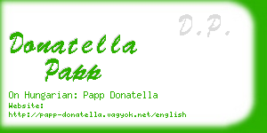 donatella papp business card